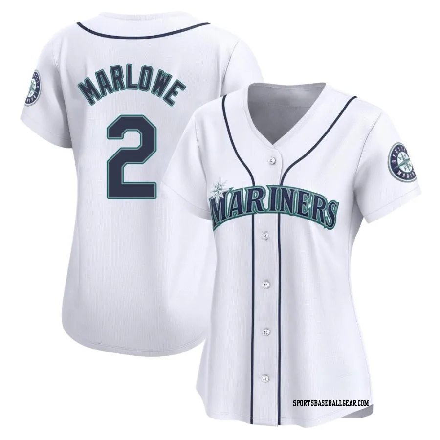 Cade Marlowe Women's Seattle Mariners White Limited Home Jersey