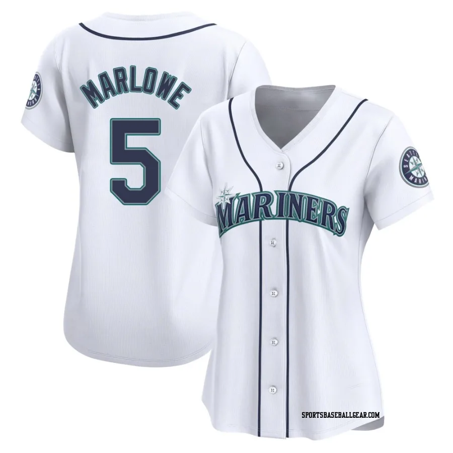 Cade Marlowe Women's Seattle Mariners White Limited Home Jersey