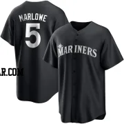 Cade Marlowe Youth Seattle Mariners Black/White Replica Jersey