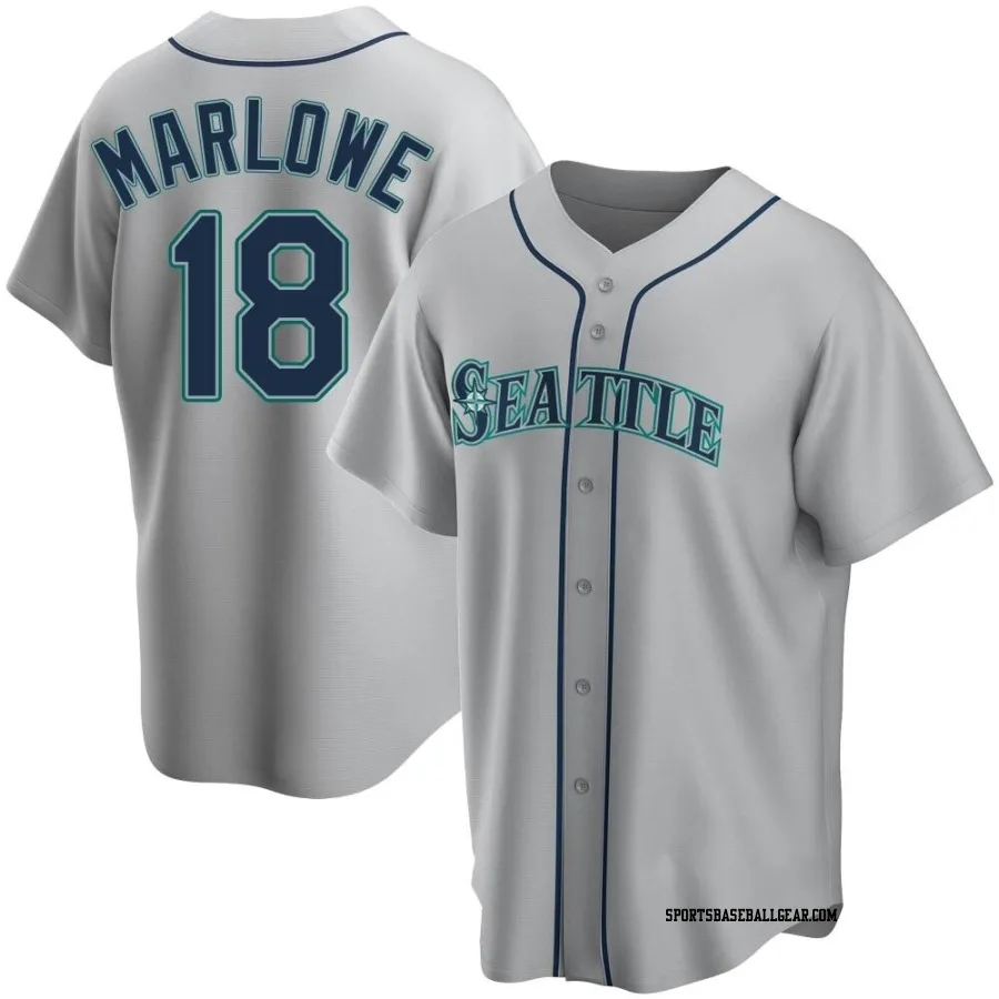 Cade Marlowe Youth Seattle Mariners Gray Replica Road Jersey