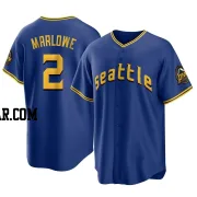 Cade Marlowe Youth Seattle Mariners Royal Replica 2023 City Connect Jersey