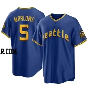 Cade Marlowe Youth Seattle Mariners Royal Replica 2023 City Connect Jersey