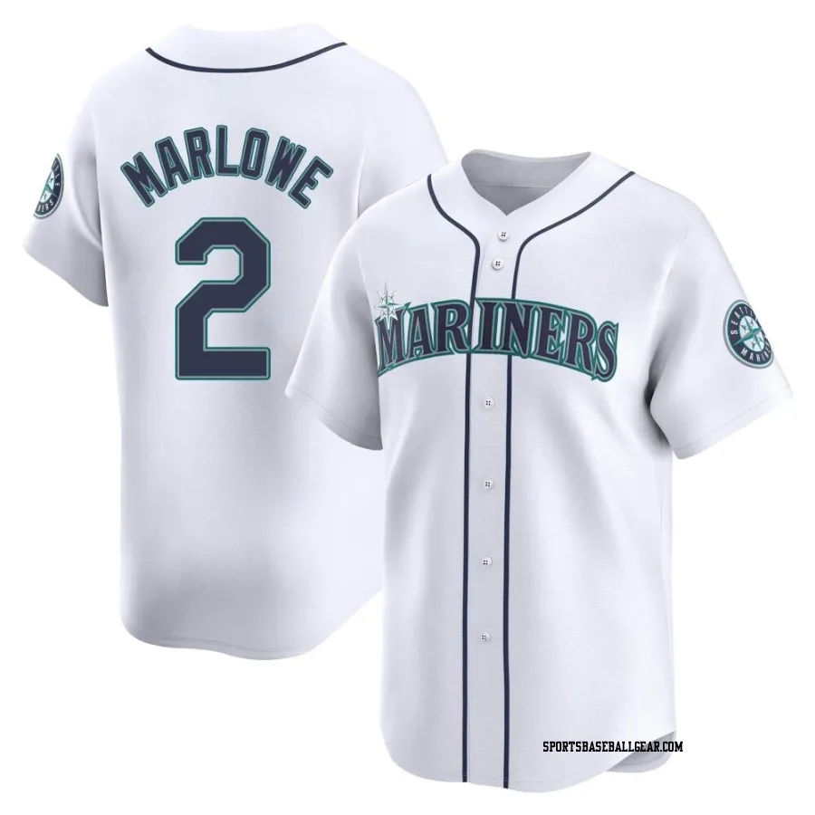 Cade Marlowe Youth Seattle Mariners White Limited Home Jersey