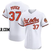 Cade Povich Men's Baltimore Orioles White Elite Home Jersey