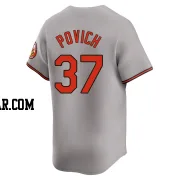 Cade Povich Youth Baltimore Orioles Gray Limited Road Jersey