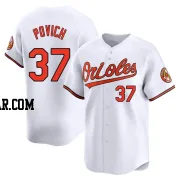 Cade Povich Youth Baltimore Orioles White Limited Home Jersey