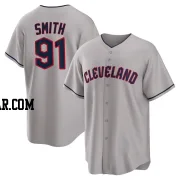 Cade Smith Men's Cleveland Guardians Gray Replica Road Jersey