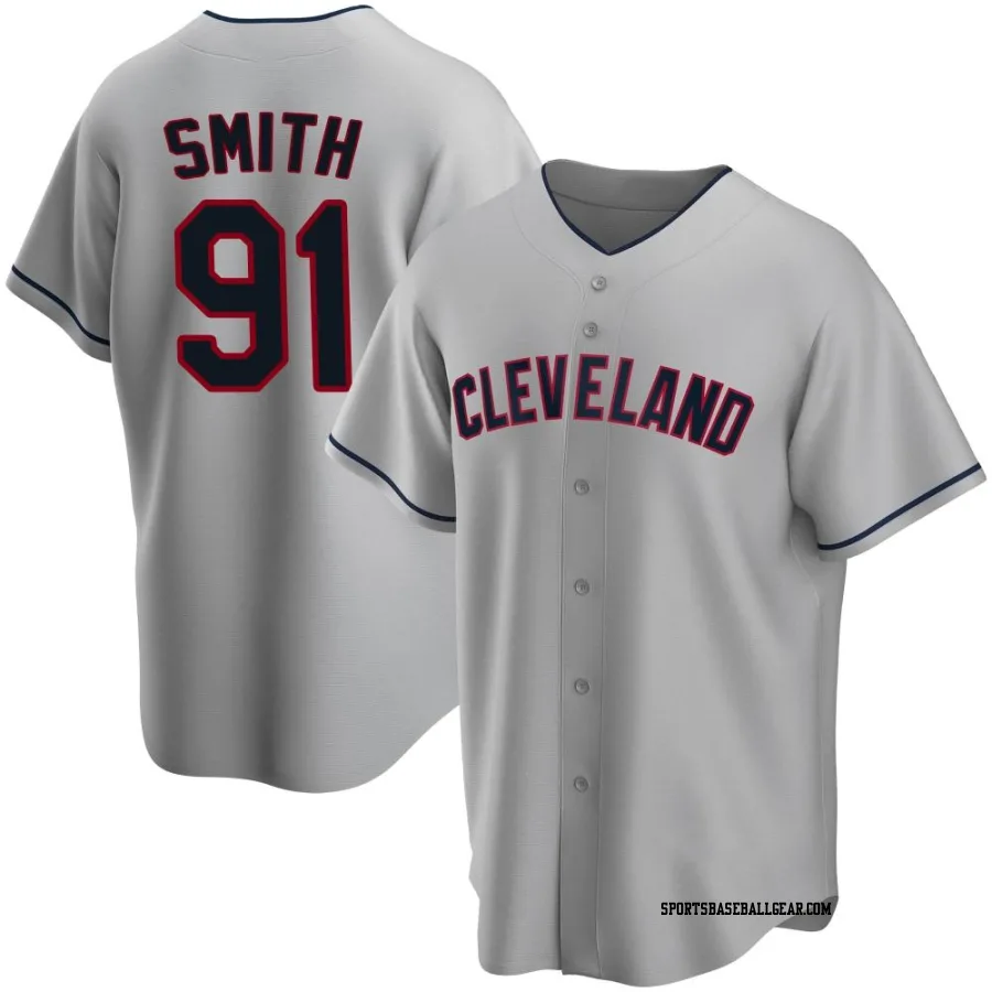 Cade Smith Men's Cleveland Guardians Gray Replica Road Jersey