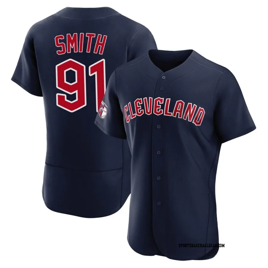 Cade Smith Men's Cleveland Guardians Navy Authentic Alternate Jersey