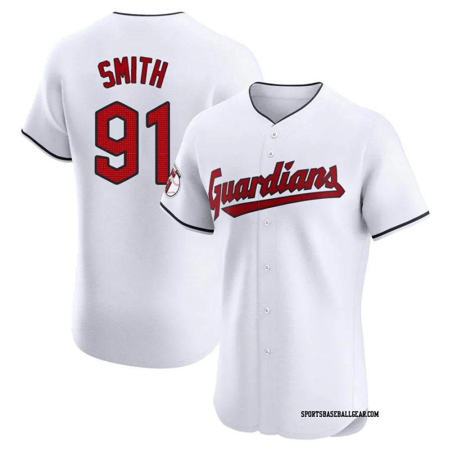 Cade Smith Men's Cleveland Guardians White Elite Home Jersey