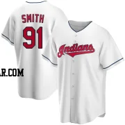 Cade Smith Men's Cleveland Guardians White Replica Home Jersey