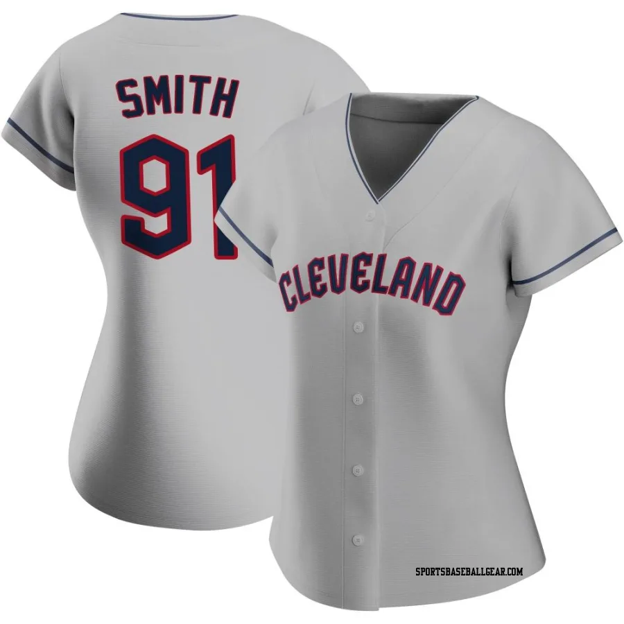 Cade Smith Women's Cleveland Guardians Gray Authentic Road Jersey