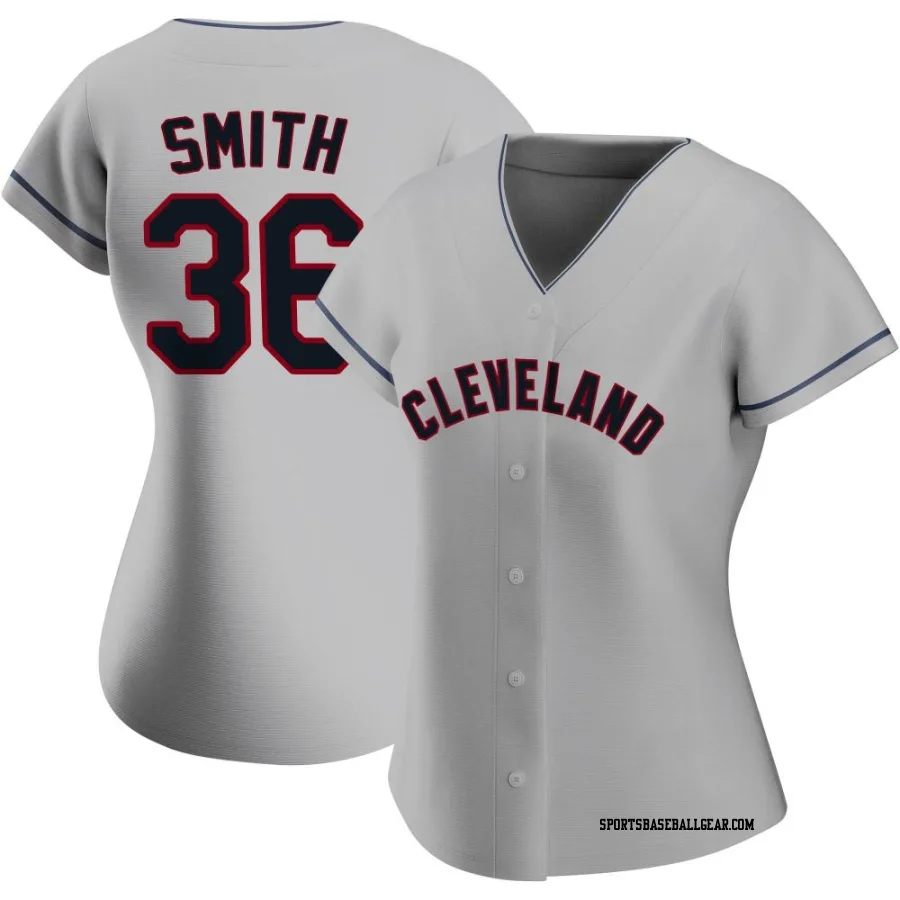 Cade Smith Women's Cleveland Guardians Gray Replica Road Jersey