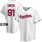 Cade Smith Youth Cleveland Guardians White Replica Home Jersey