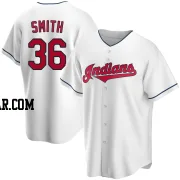 Cade Smith Youth Cleveland Guardians White Replica Home Jersey