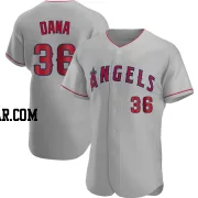 Caden Dana Men's Los Angeles Angels Gray Authentic Road Jersey