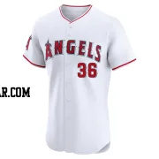 Caden Dana Men's Los Angeles Angels White Elite Home Jersey