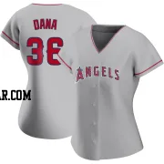 Caden Dana Women's Los Angeles Angels Authentic Silver Road Jersey