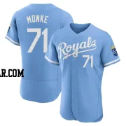 Caden Monke Men's Kansas City Royals Light Blue Authentic 2022 Alternate Jersey