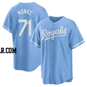 Caden Monke Men's Kansas City Royals Light Blue Replica 2022 Alternate Jersey