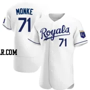 Caden Monke Men's Kansas City Royals White Authentic Home Jersey