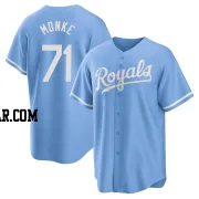 Caden Monke Youth Kansas City Royals Light Blue Replica 2022 Alternate Jersey