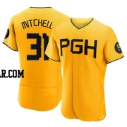 Cal Mitchell Men's Pittsburgh Pirates Gold Authentic 2023 City Connect Jersey