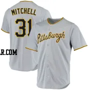 Cal Mitchell Men's Pittsburgh Pirates Gray Replica Road Jersey