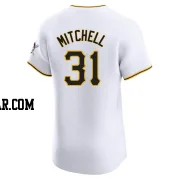 Cal Mitchell Men's Pittsburgh Pirates White Elite Home Jersey