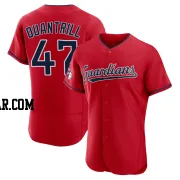 Cal Quantrill Men's Cleveland Guardians Red Authentic Alternate Jersey