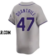 Cal Quantrill Men's Colorado Rockies Gray Limited Road Jersey