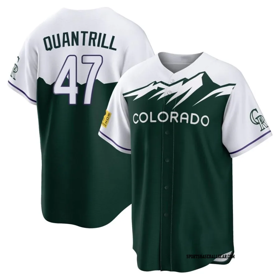 Cal Quantrill Men's Colorado Rockies Green Replica 2022 City Connect Jersey