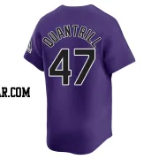 Cal Quantrill Men's Colorado Rockies Purple Limited Alternate Jersey