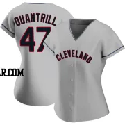 Cal Quantrill Women's Cleveland Guardians Gray Authentic Road Jersey