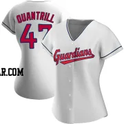 Cal Quantrill Women's Cleveland Guardians White Authentic Home Jersey