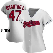 Cal Quantrill Women's Cleveland Guardians White Replica Home Jersey