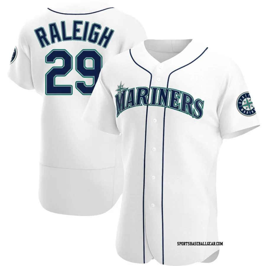 Cal Raleigh Men's Seattle Mariners White Authentic Home Jersey