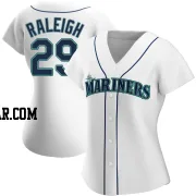 Cal Raleigh Women's Seattle Mariners White Authentic Home Jersey