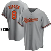 Cal Ripken Men's Baltimore Orioles Gray Replica Road Jersey