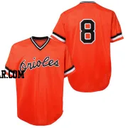 Cal Ripken Men's Baltimore Orioles Orange Authentic Throwback Jersey