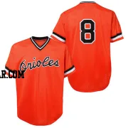 Cal Ripken Men's Baltimore Orioles Orange Replica Throwback Jersey