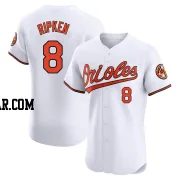 Cal Ripken Men's Baltimore Orioles White Elite Home Jersey