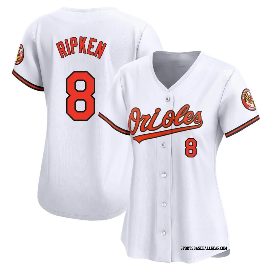 Cal Ripken Women's Baltimore Orioles White Limited Home Jersey