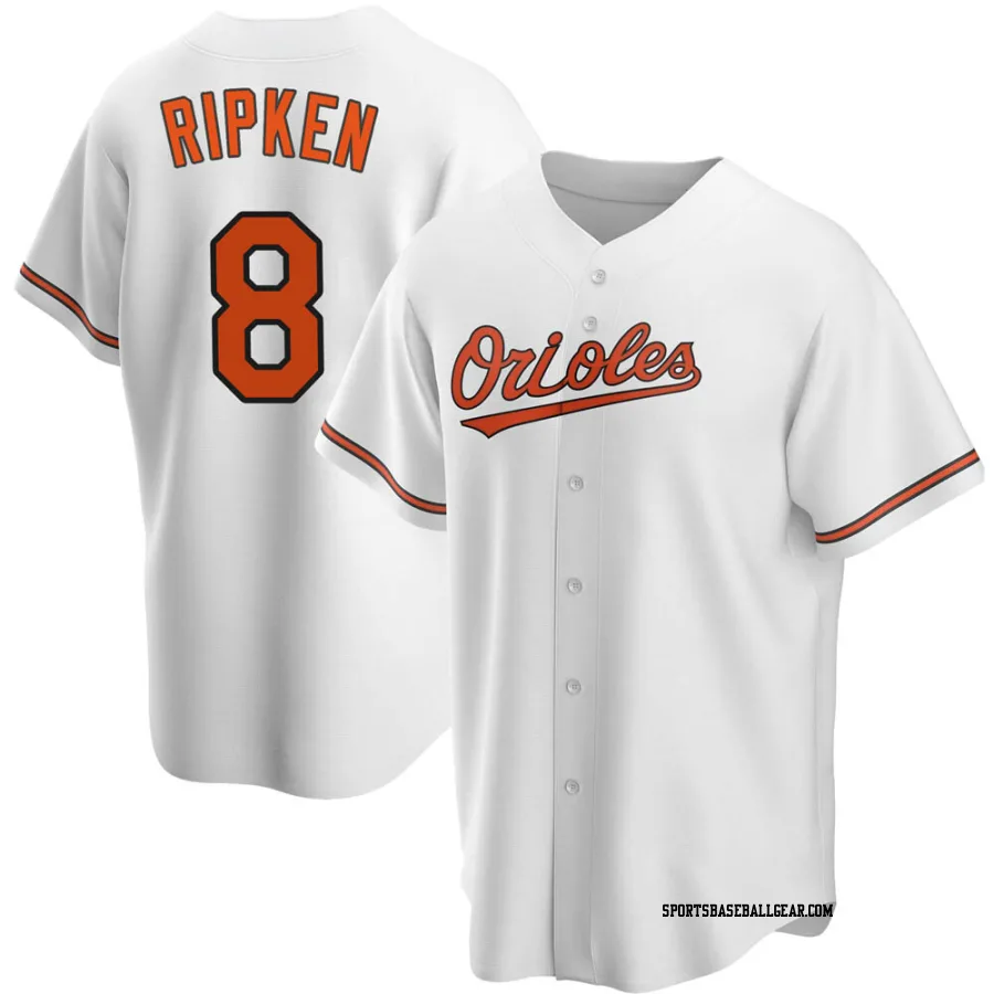 Cal Ripken Youth Baltimore Orioles White Replica Home Jersey