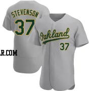 Cal Stevenson Men's Oakland Athletics Gray Authentic Road Jersey