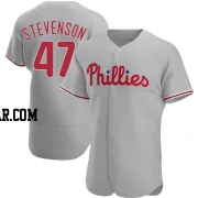 Cal Stevenson Men's Philadelphia Phillies Gray Authentic Road Jersey