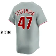 Cal Stevenson Men's Philadelphia Phillies Gray Limited Away Jersey