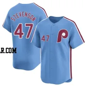 Cal Stevenson Men's Philadelphia Phillies Light Blue Limited Alternate Jersey