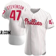 Cal Stevenson Men's Philadelphia Phillies White Authentic Home Jersey