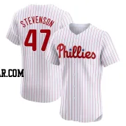 Cal Stevenson Men's Philadelphia Phillies White Elite Home Jersey